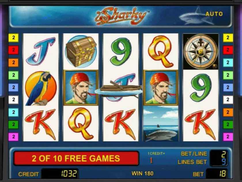 Бесплатные вращения автомата Шарки Фриспины Шарки